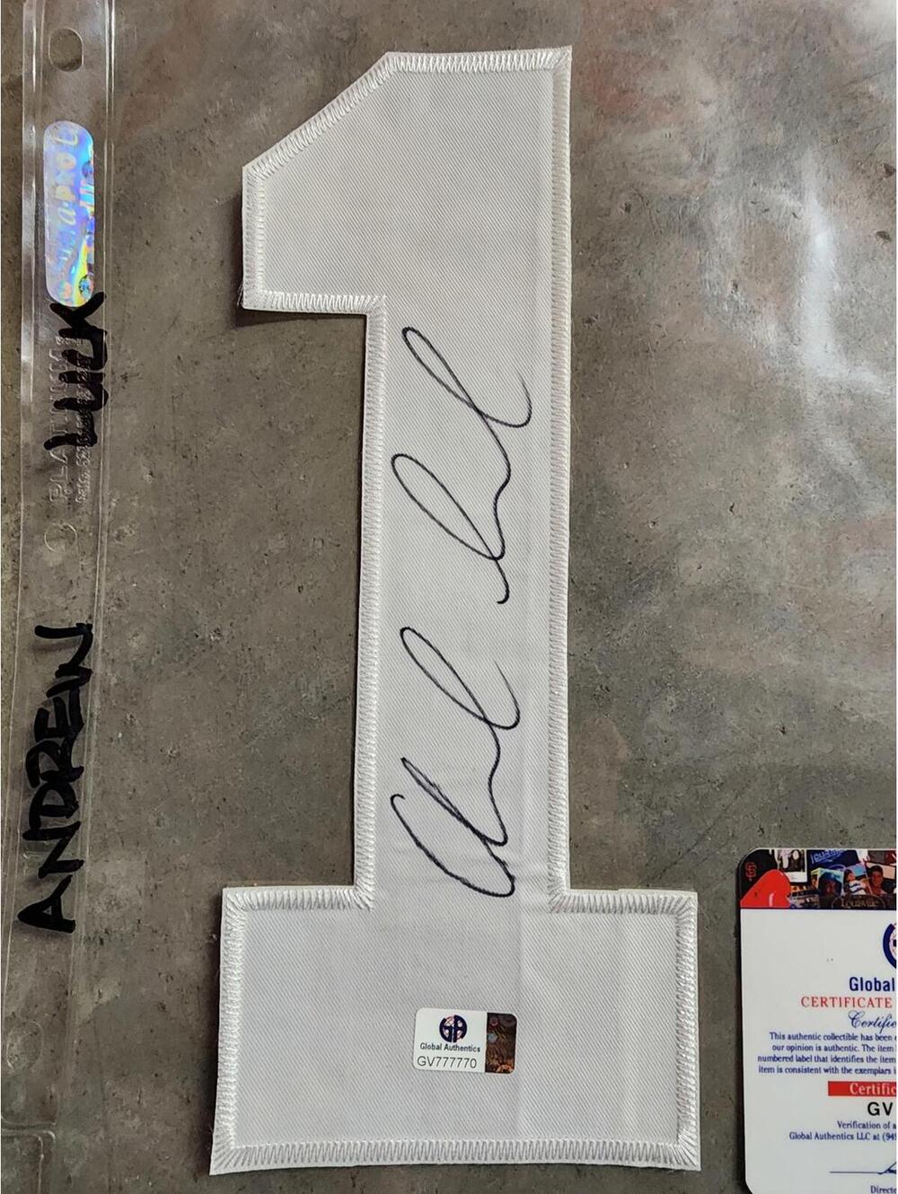 Andrew Luck autographed/signed #1. Indianapolis Colts. COA